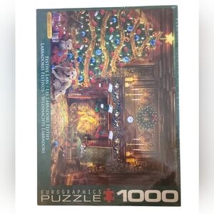 NIB Christmas Lab 1000 Piece Puzzle